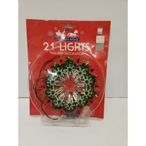 Christmas Avenue 21 Lights Tree Topper NIB